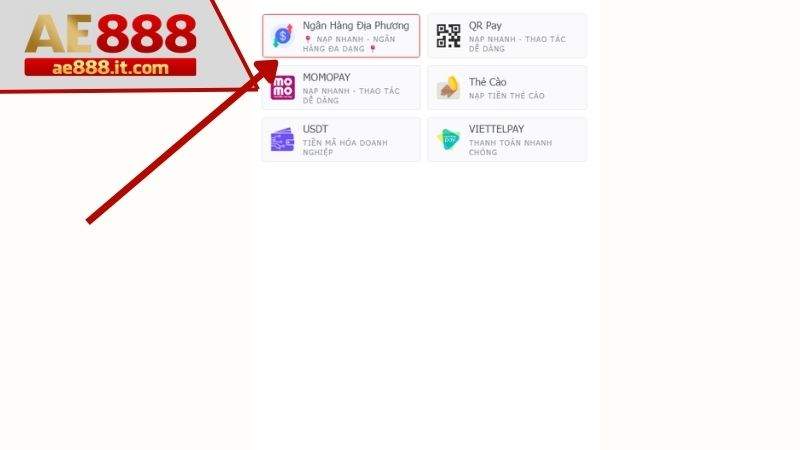 Chọn ngân hàng địa phương